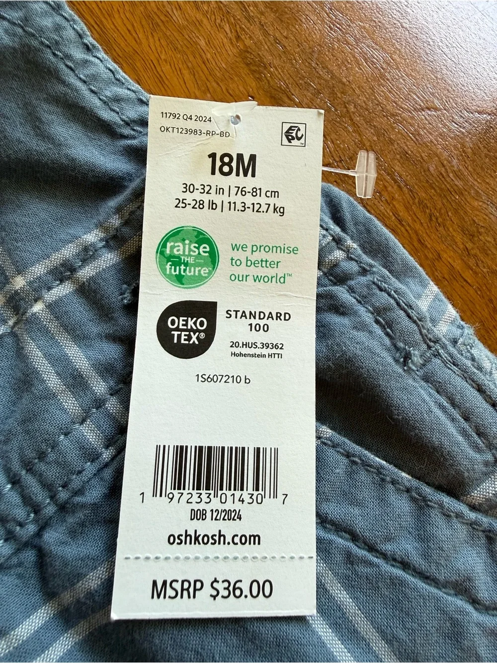 OshKosh Bgosh classic plaid
